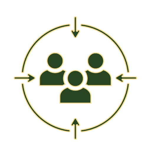 Customer-focused removals approach icon