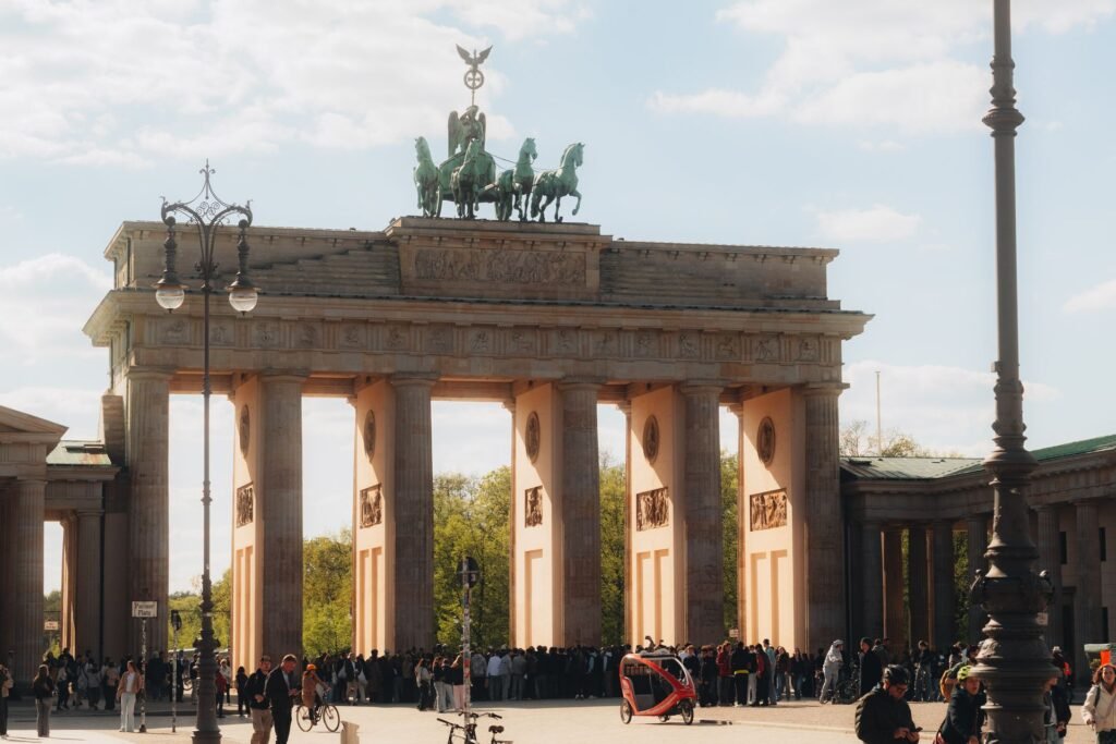 The Brandenburg Gate in Berlin — removals to Germany from Surrey and London