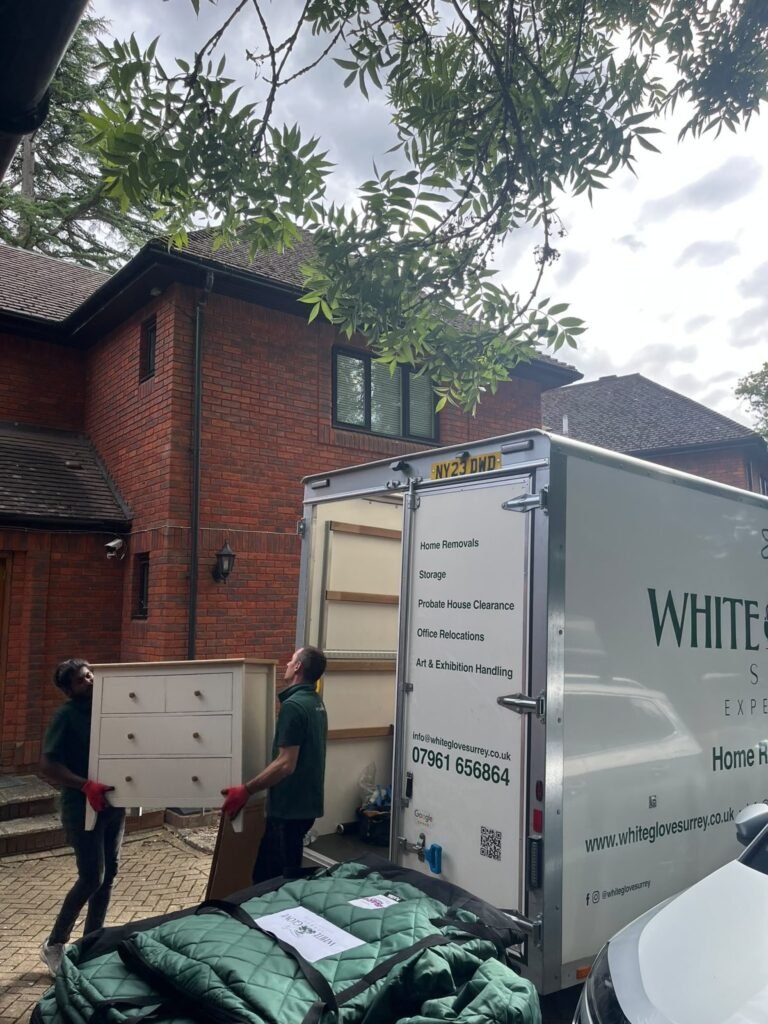 White Glove Surrey removals and storage team at work